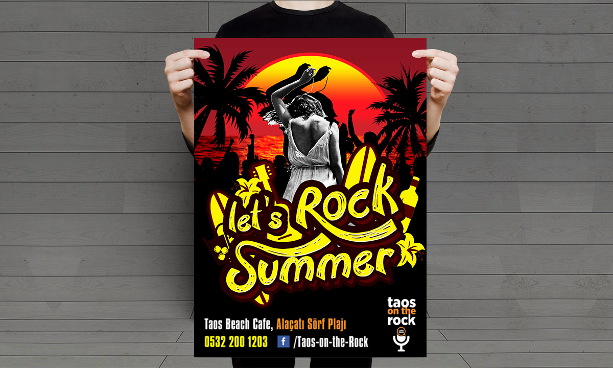 Taos Rock Konser Etkinlik Afişi