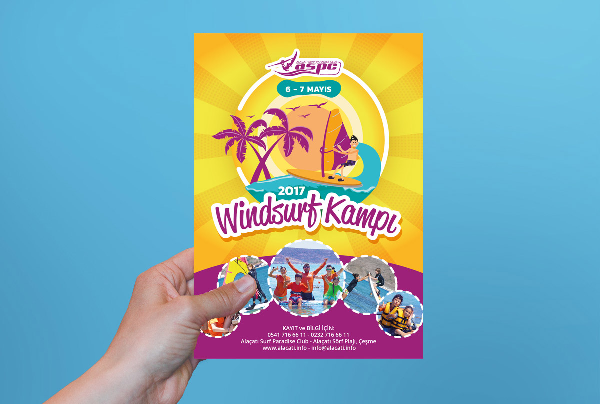 Alaçatı Windsurf Kidscamp Flyer
