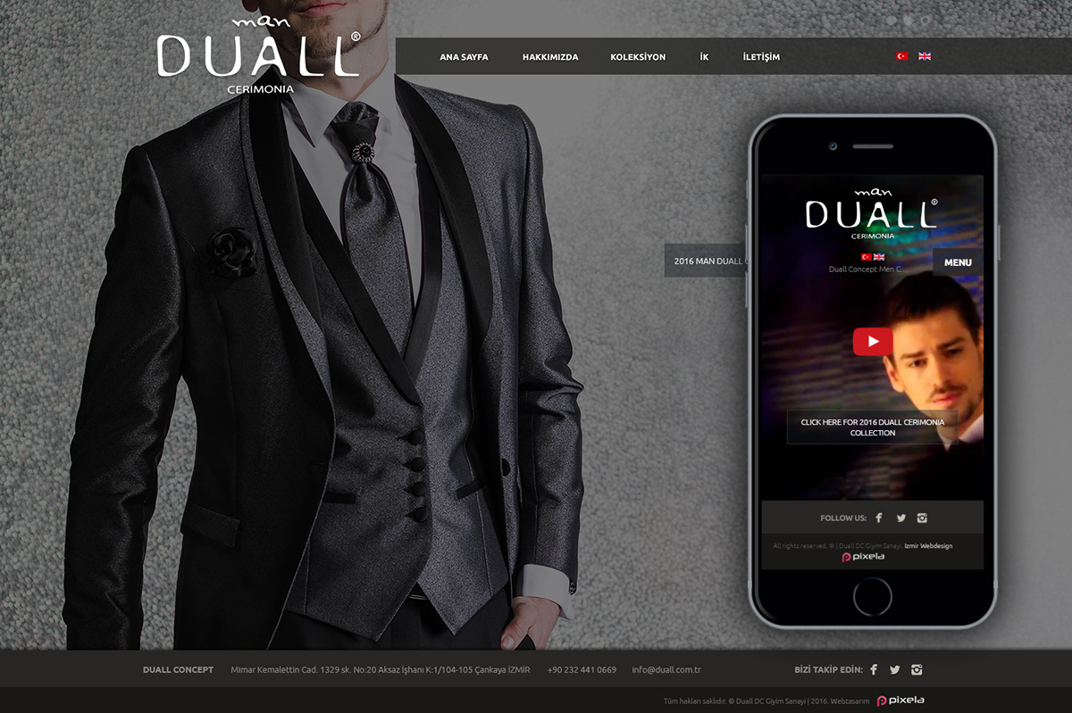 Duall Clothing Web Site - İzmir- Responsive Web Site