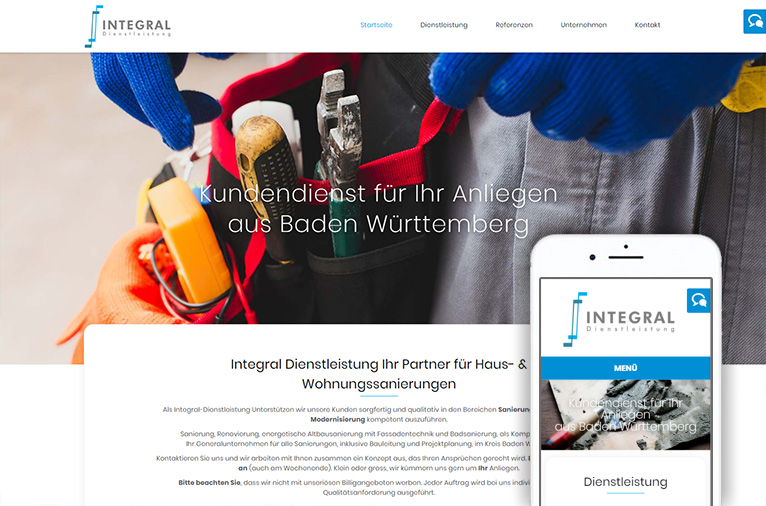 Integral Responsive Web Sitesi & Kurumsal Kimlik - Almanya